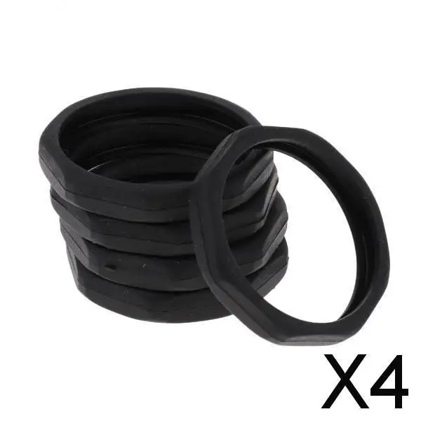 Anillo de protección antideslizante para micrófono, anillo de silicona para micrófono, 5 piezas, paquete de 3-4