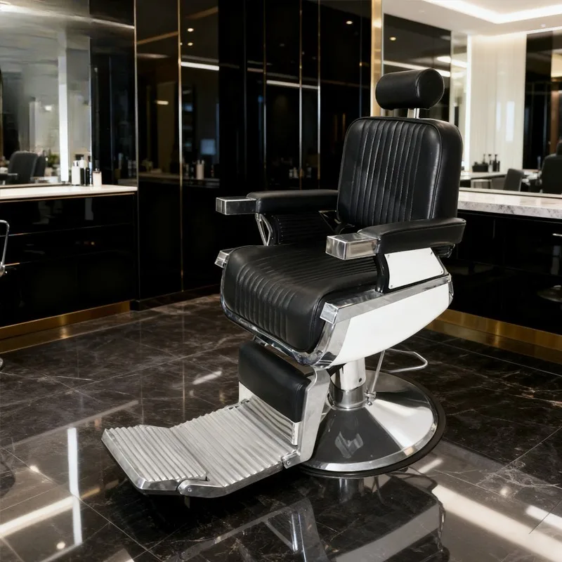 Hairdressing Chair Hairdressing Salon Barber Chair Retro Barber  Simple Fashion Light Luxury Barber Shop Chair Hairdr