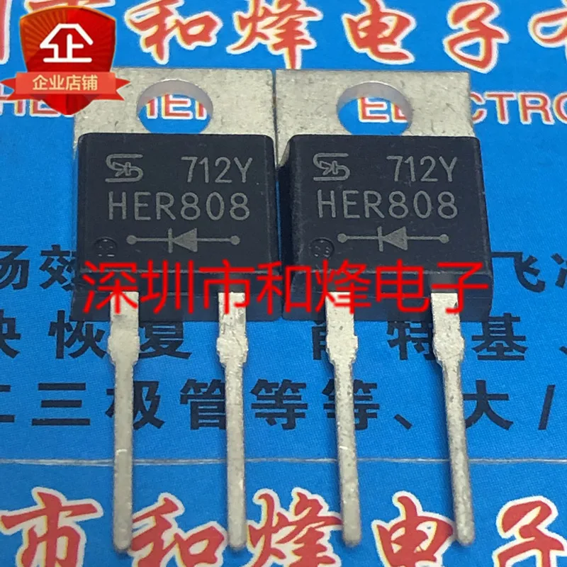 

30pcs original new HER808 TO-220-2 1000V 8A