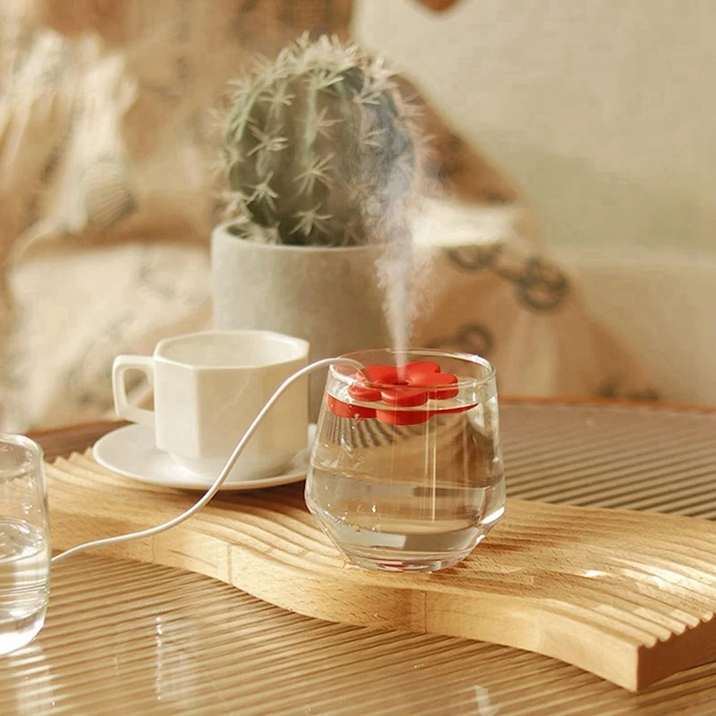 เครื่องเพิ่มความชื้นในแบบพกพาขนาดเล็กออกแบบให้มีการปิดผนึกสาย USB เครื่องพ่นไอน้ำในการเดินทางแบบไม่มีถังสำหรับห้องนอน