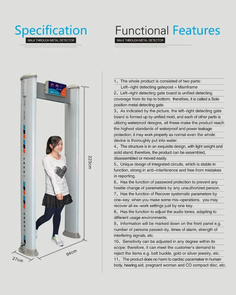 Walk Through Metal Detectors