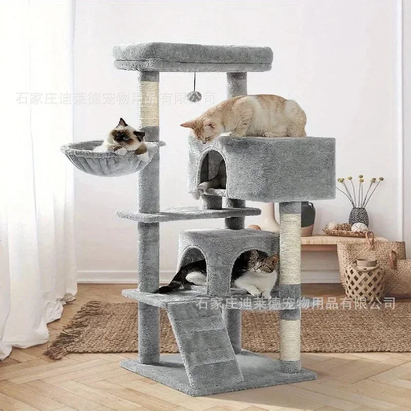 23.5in Cat Tree Tower with Sisal Scratching Posts Cozy Cat Condo House Activity Center for Kittens  Sturdy Indoor