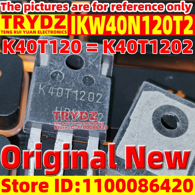 5-1pcs Original New K40T120 = K40T1202 IKW40N120T2 TO-247 Inverter IGBT transistor