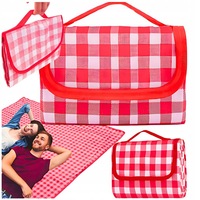 KOC 200x200cm waterproof picnic mat with BEACH insulation with handle