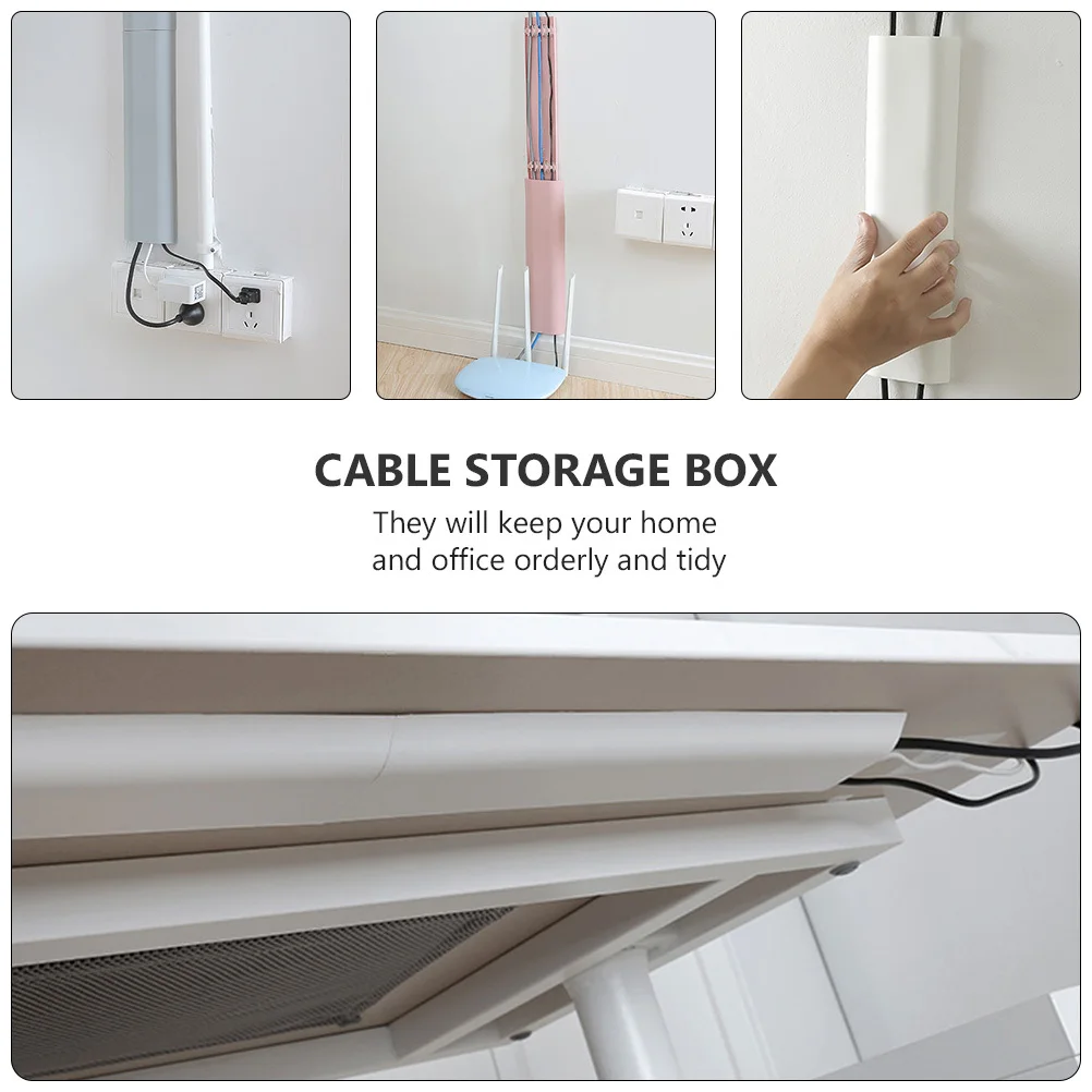1 conjunto caixa de gerenciamento de cabos multifuncional durável organizador de cabos caso de armazenamento organizador de tomada arranjo de tomada de energia