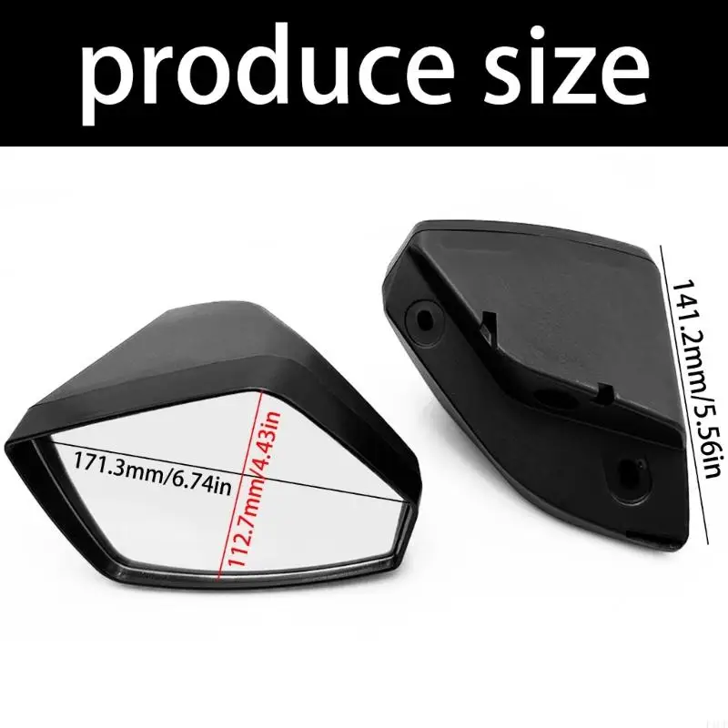 2025 New 1 Pair Shockproof Mirror Wide 140° For Safe Navigation 295100748 295100881