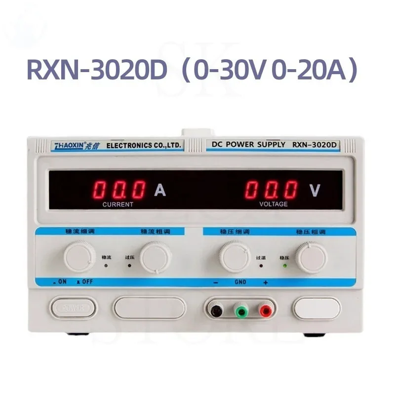 Adjustable Dual Channel Linear DC Power Supply Benchtop Supply 2 Channel DC Regulated Power Supply RXN-3010D/RXN-3020D/RXN-3030D