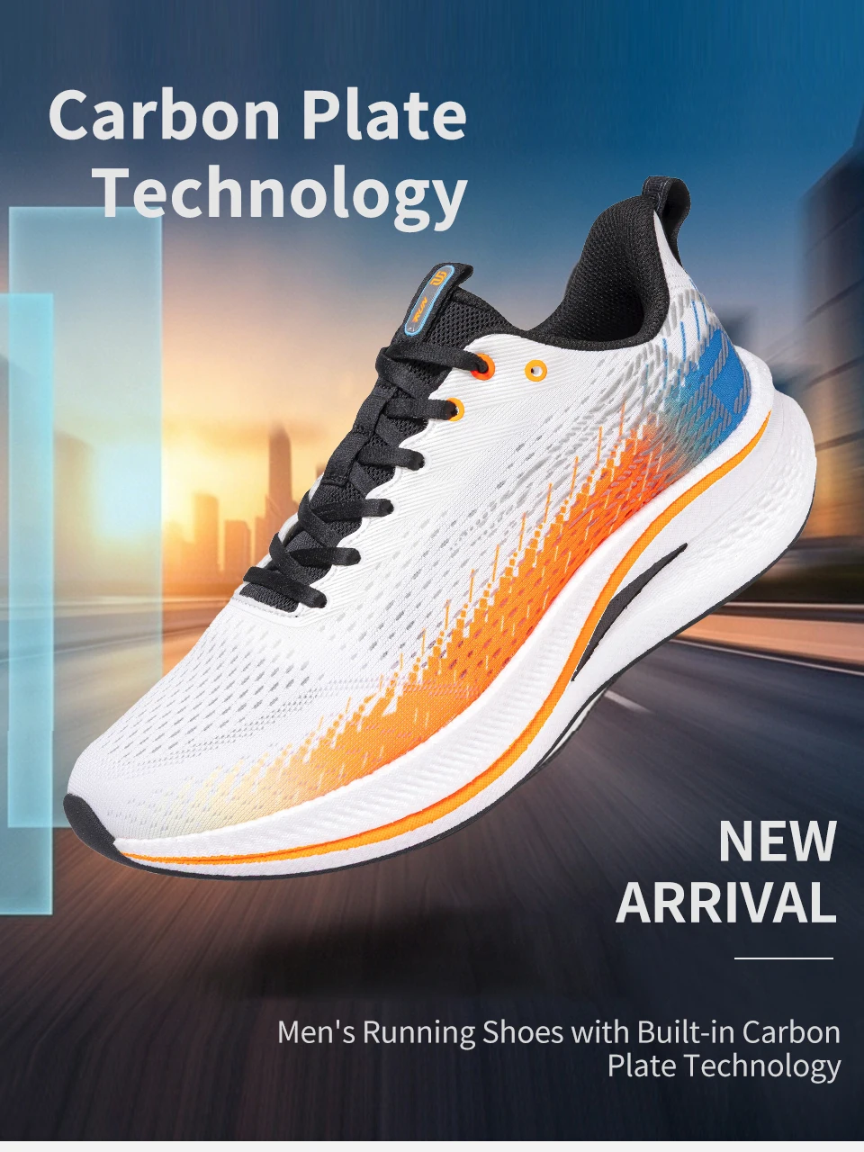 Baasploa Männer Jogging Sport Schuhe Carbon Platte Professionelle Dämpfung Turnschuhe Männlichen Outdoor Atmungsaktive Rutschfeste Laufschuhe – Detail 3
