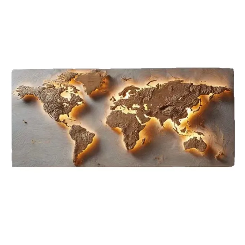 World map puzzle wall pendant wall map