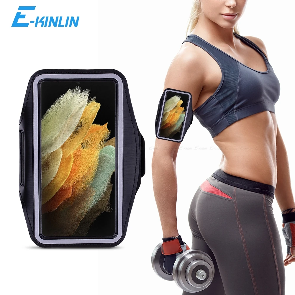 Sport Gym Running Workout Case Arm Band For Samsung Galaxy Note 20 10 S24 S23 S22 S21 S20 Ultra FE S10e S10 Lite Plus Bag Cover