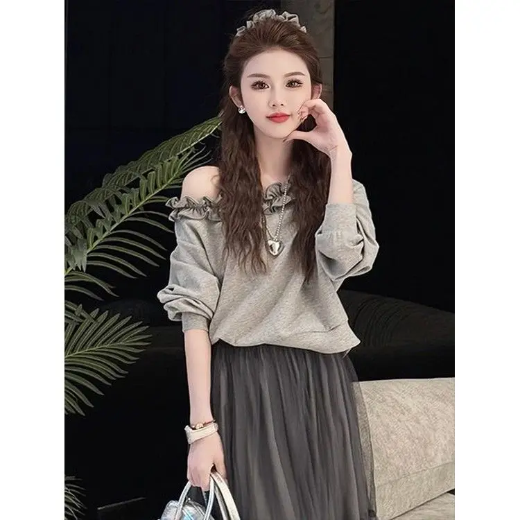

Sweatshirts Tops Women Durable Prevalent Zip-Up Y2K Clothes Woman Clothing Pulls Femmes With A Hood Quilted Open Shoulders