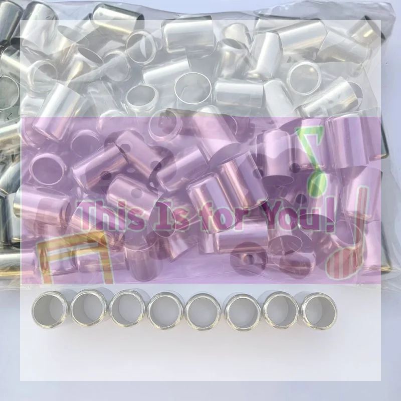 【MA】20Pcs Agriculture Spray Pipe Crimp Connector Hose Crimp Tools Stainless Steel Sleeve Pipe Exhaust Connector 11MM -25MM Pipe