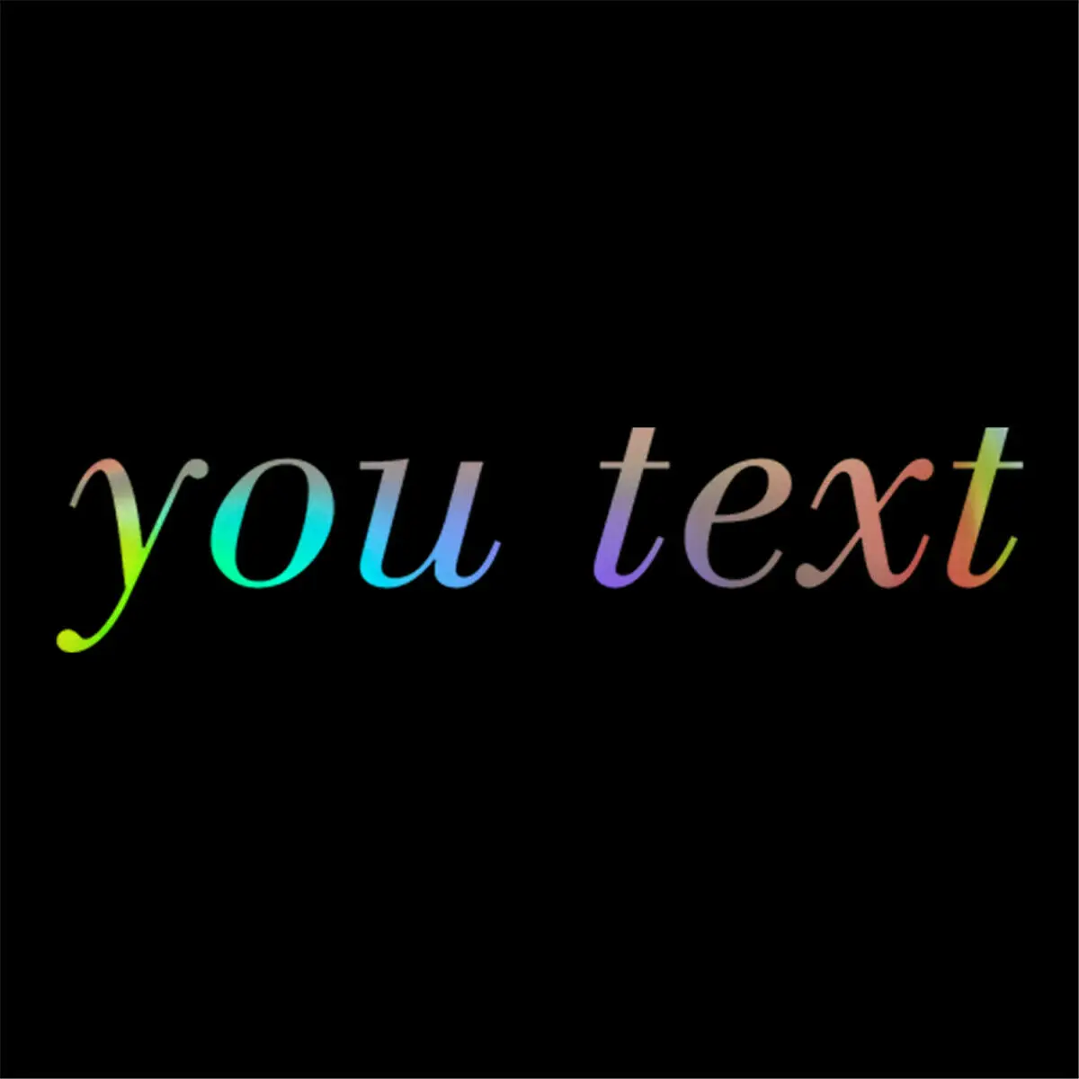 Custom Text Decal YOUR TEXT Car Window Wall Vinyl Sticker Personalized Lettering