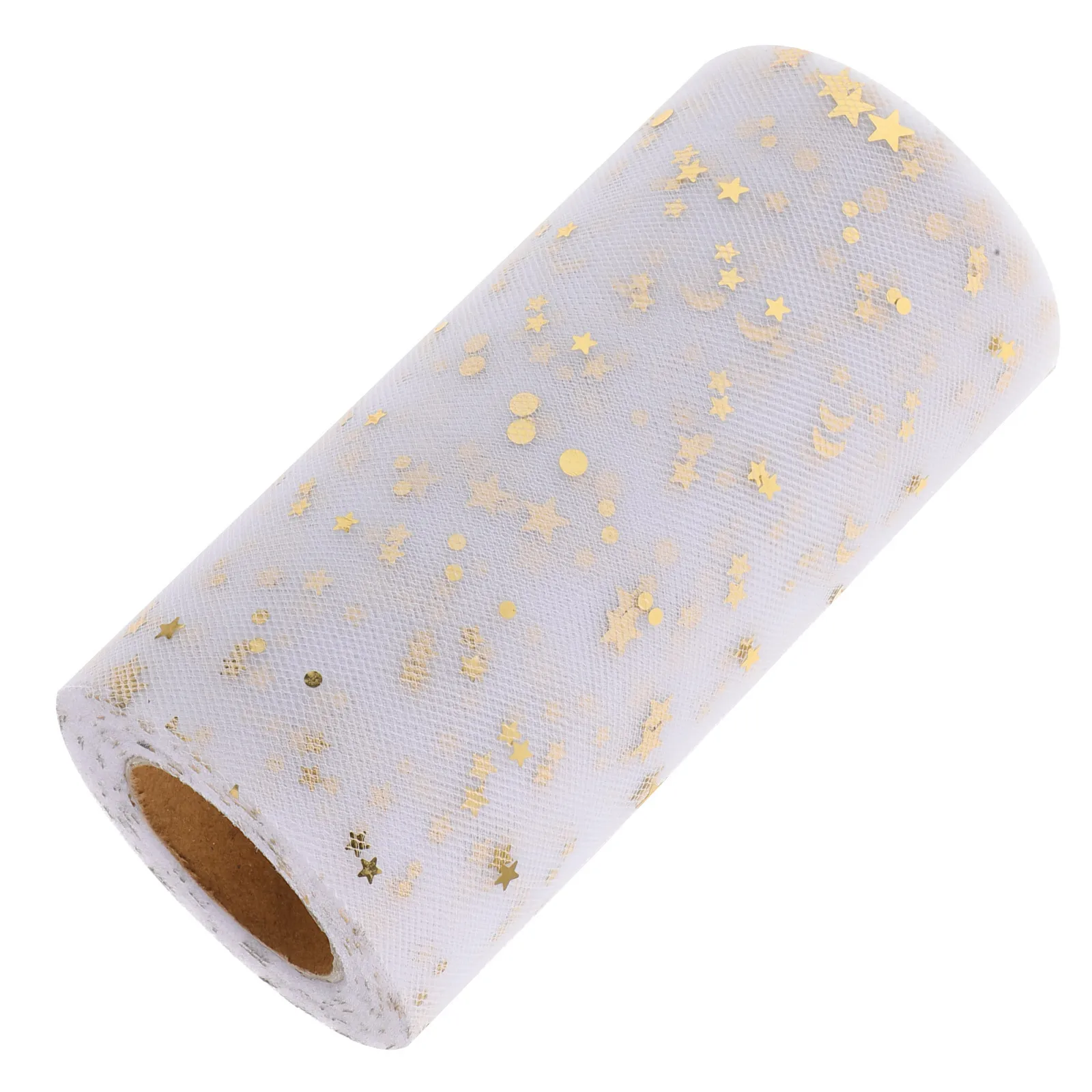 

2280x15cm Sequins Table Skirt Gauze Desk Cover for Wedding Party Decoration Yellow Elegant Drape