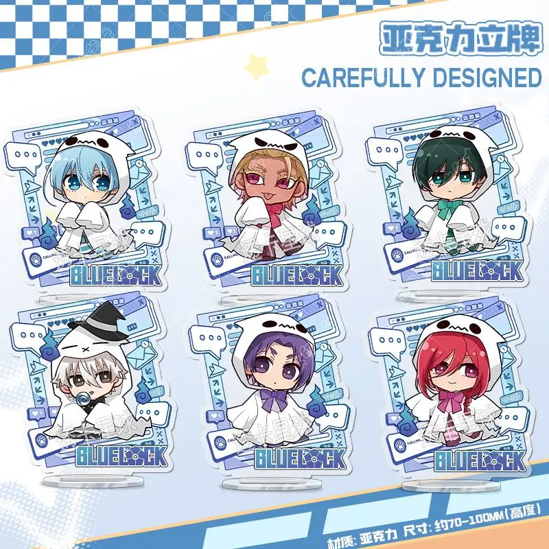 Blue Lock Acrylic Stand Keychain Nagi Seishiro Bachira Meguru Chigiri Hyoma Isagi Yoichi Display Cabinet Showcase Comic Con Item