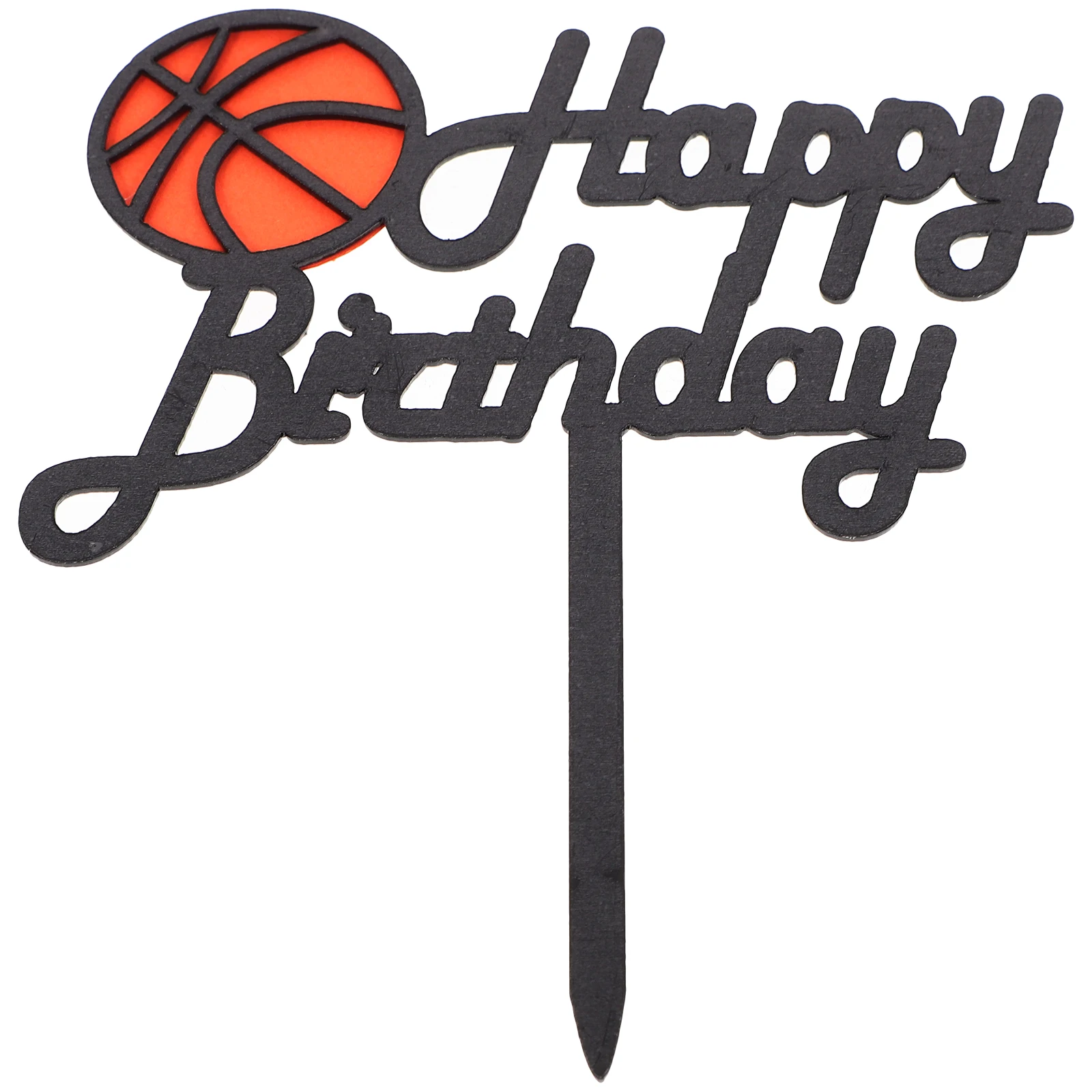 

Basketball Cake Happy Birthday Cupcake Cupcake Topper Decoration Topper Acrylic Party Supplies Cake Insert Decor