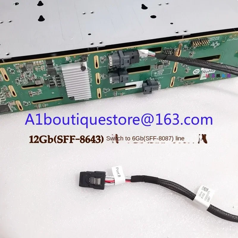 Interface 8087 échangeable à chaud type D alimentation 4ping SAS/SATA chia 12 baies cage de disque dur de 3,5 pouces,