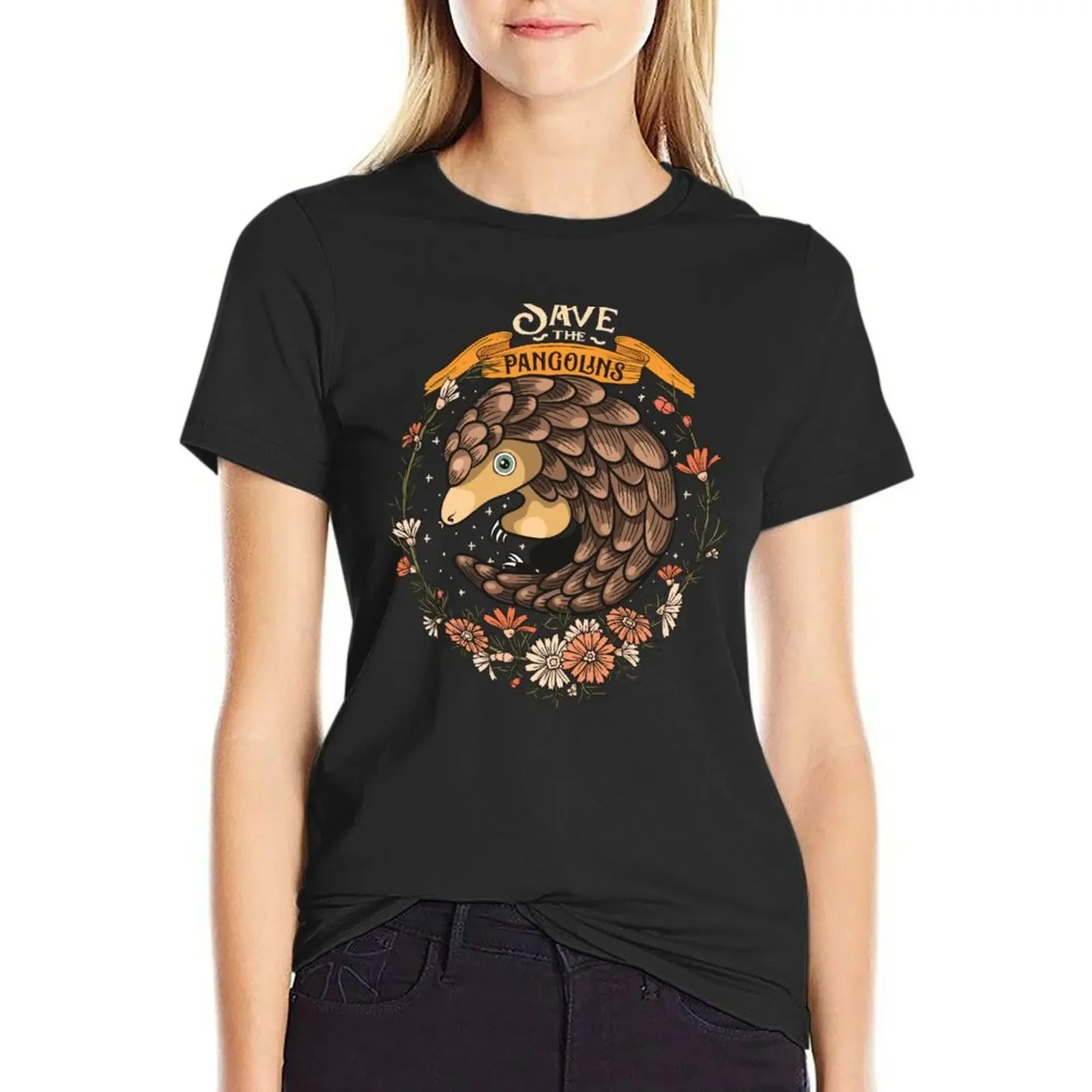 

Adorable Save The Pangolins T-Shirt summer clothes kawaii clothes korean fashion funny t shirts for Women