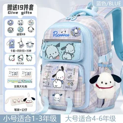 Sanrio-mochila escolar con dibujos animados para hombre y mujer, morral de gran capacidad, impermeable, ligera