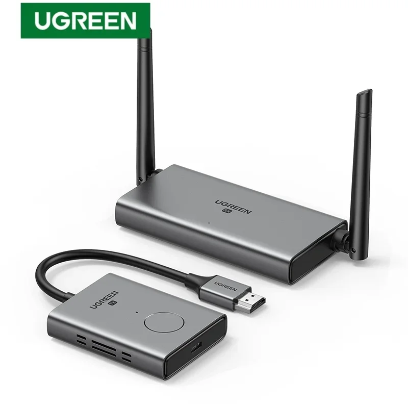 TLF UGREEN CM506 Wireless HD-MI Extender Video Transmitter & Receiver Kit 5G 50M Transmits Display Dongle for TV PC PS5/4 Monito