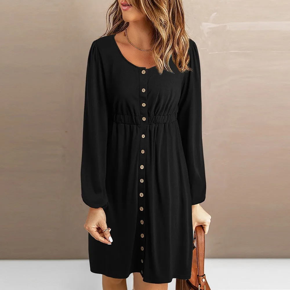 Vestido ajustado con hombros descubiertos para mujer: minivestido de fiesta sexy de manga larga que se pega la cintura