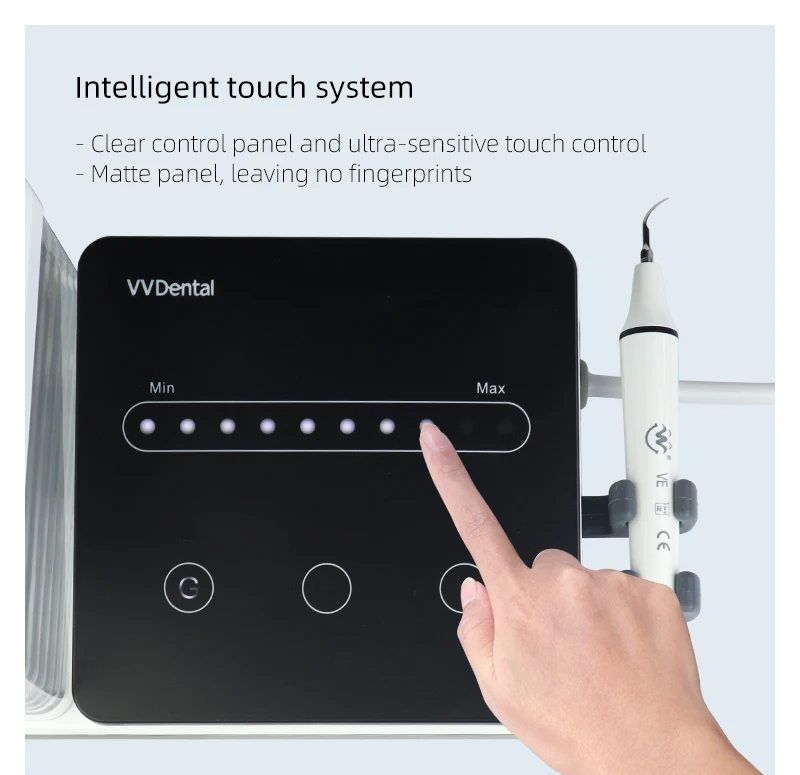 VVDental Ultraschall-Scaler mit LED-Licht-Handstück und 10 Stück Spitzen, Zahnreinigungsgerät für Zahnsteinentfernung, Parodontologie und Endodontie – Detail 21