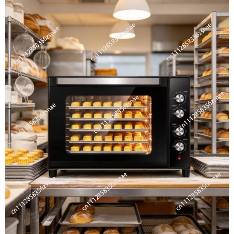 Commercial Convection Oven Large Capacity Multi Layer Stainless Steel Adjustable Temperature for Bakery Bread Baking Home Use