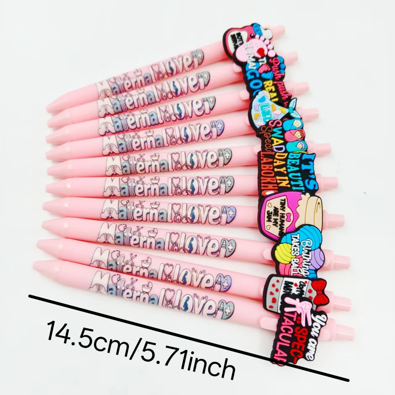 8 قطعة/14 قطعة قلم رقعة على شكل قلب الحب الأم العظيم قلم حبر جاف للرعاية الصحية للنساء