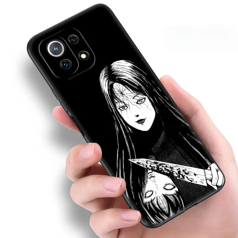 Horror Comic Junji ito Tomie Tees Black Case For Xiaomi 13T 12T Pro 12 11 Lite NE 11T Pro Redmi 12 A1 A2 Plus 10A 10C 9A 9T 9C image 5