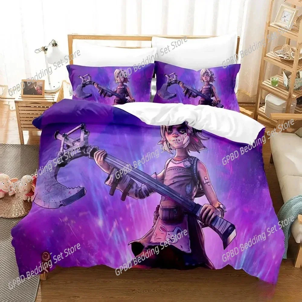 3d Pinting Game Tiny Tina's Wonderlands Bedding Set Bedroom Soft Modern Bedspreads Comefortable Duvet Cover Quilt Pillowcase