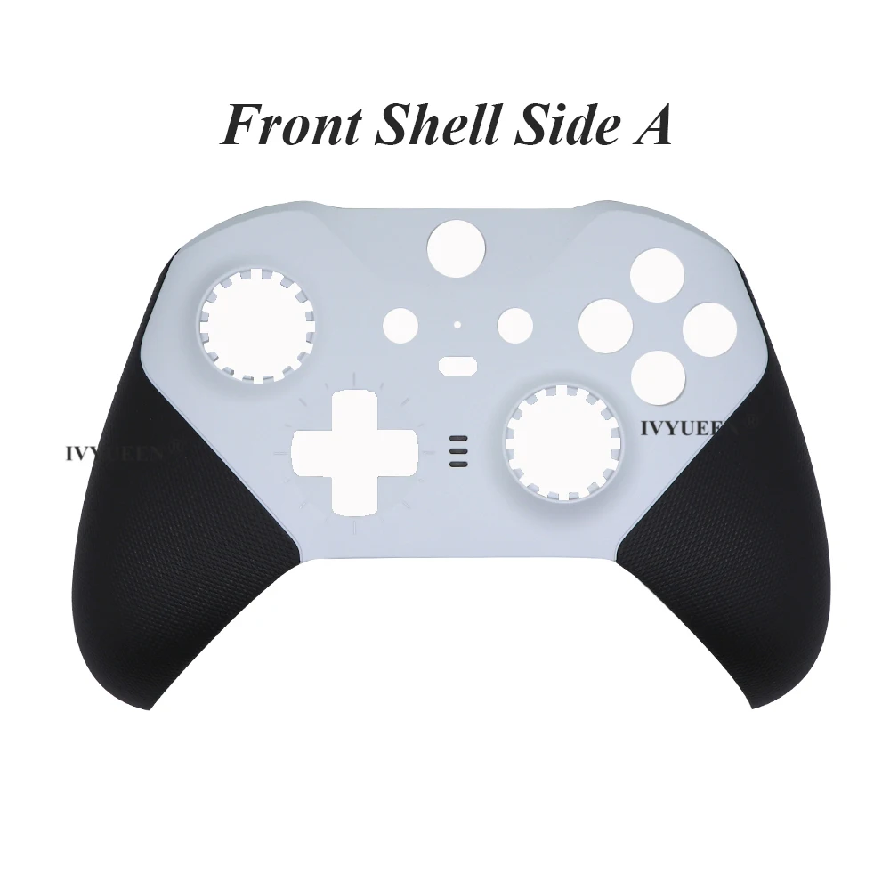 IVYUEEN for Xbox One Elite Series 2 Controller White Replacement Housing Shell Faceplate Front Back Cover Top Bottom Case Repair