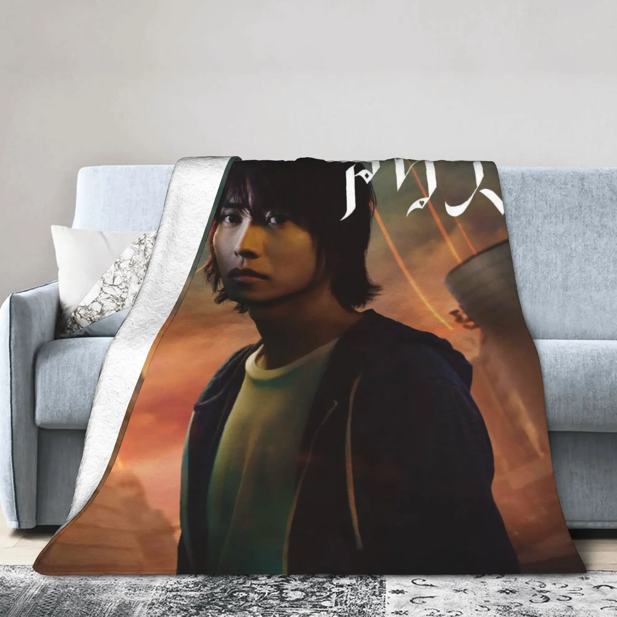 Alices in Borderland Alice Warm Blanket  Boy Girl Plush Throw Blanket Street Trend Couch Bed Flannel Bedspread Sofa Bed Cover