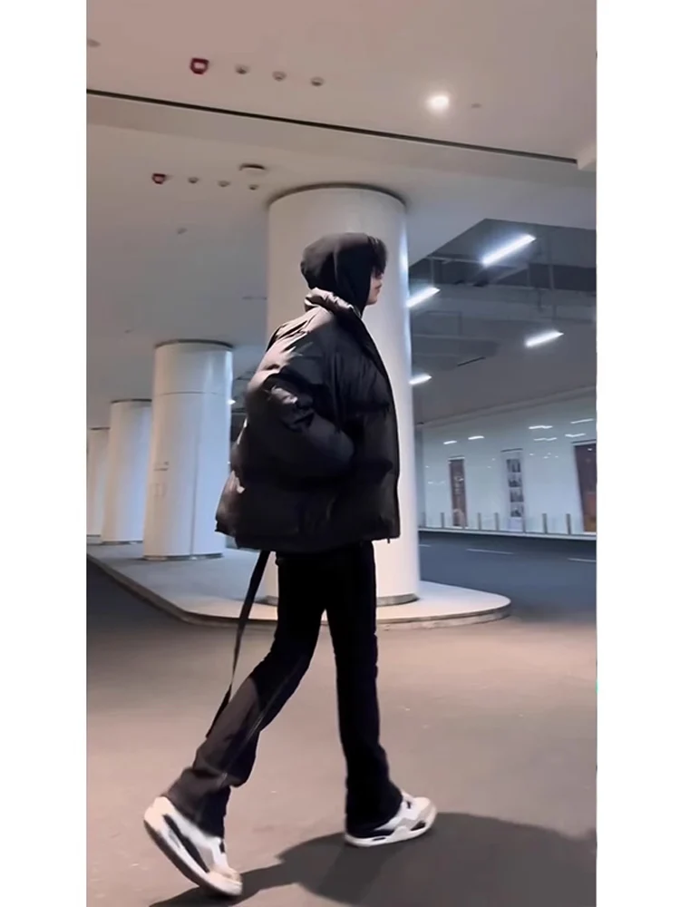 

Soft Fce Lined Slim Fit Men's Jeans High Street Sle American Flavor Winter Wearable Youth ular Straight Leg Long Pants