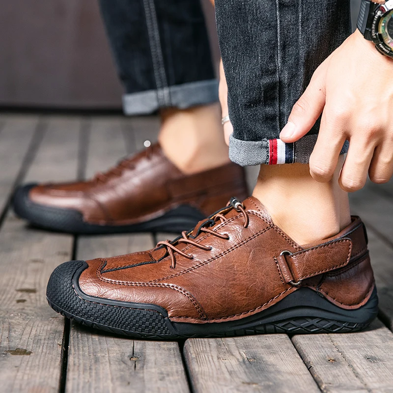 

High-quality men's casual business flat shoes for the autumn of 2025