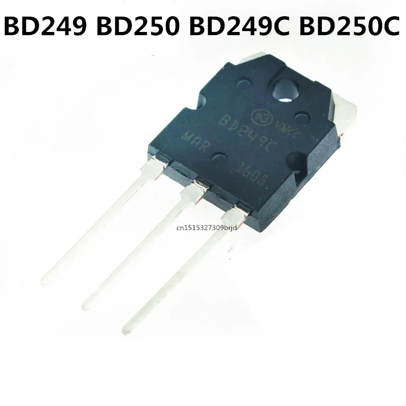 Original 2PCS/ BD249 BD250 BD249C BD250C TO-3P 100V25A