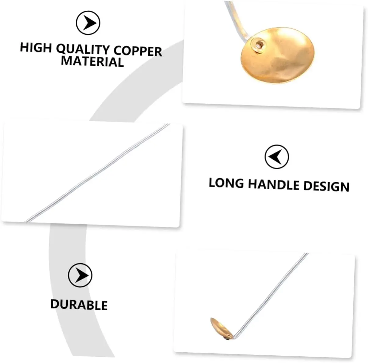 Copper Combustion Spoons for Laboratory Use High Temperature Resistance Reaction Spoons for Schools and Science Labs