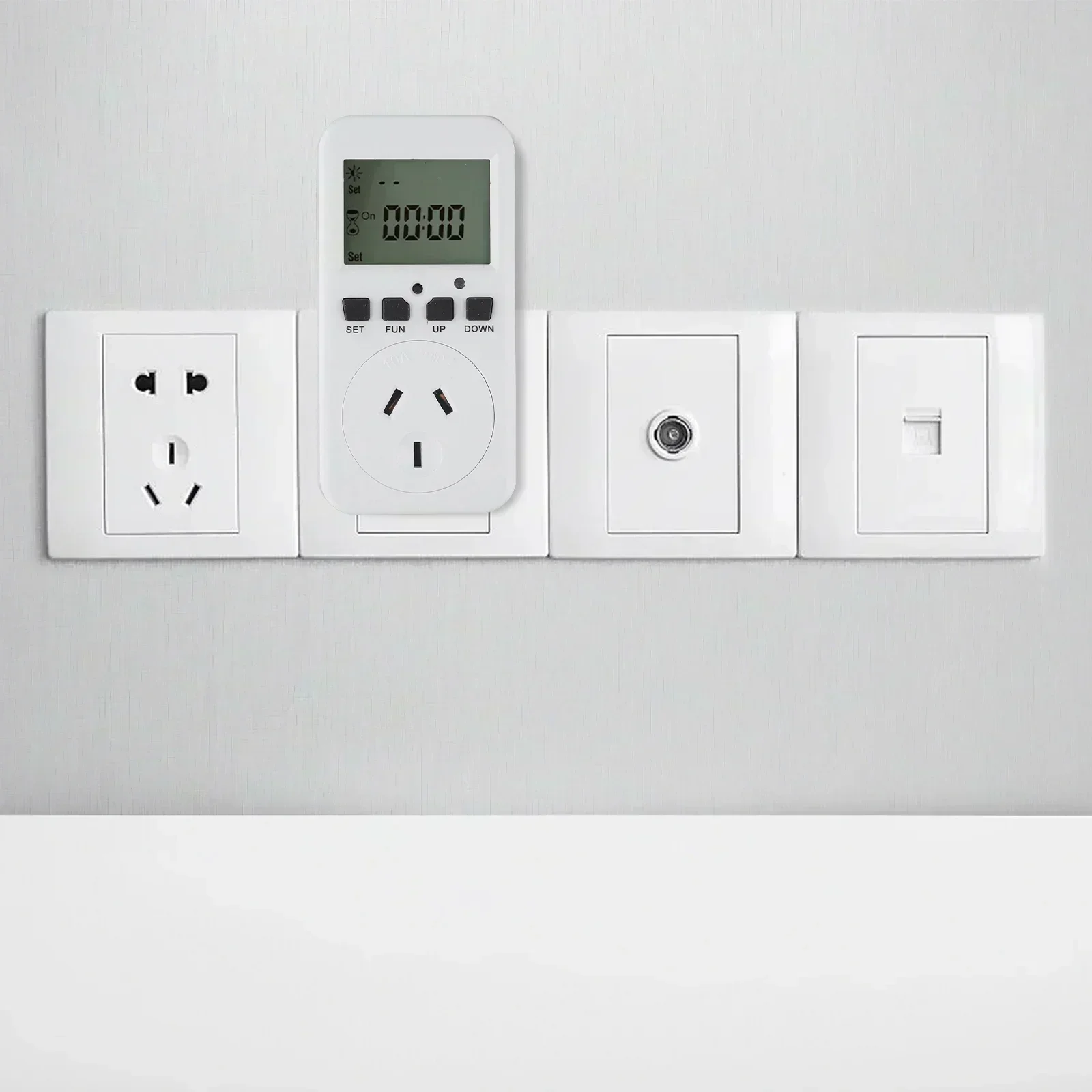 

Cycle Programmable Switch Digital Timer Socket Power Control Wide Range Of Uses Rechargeable Backup Battery For Generators