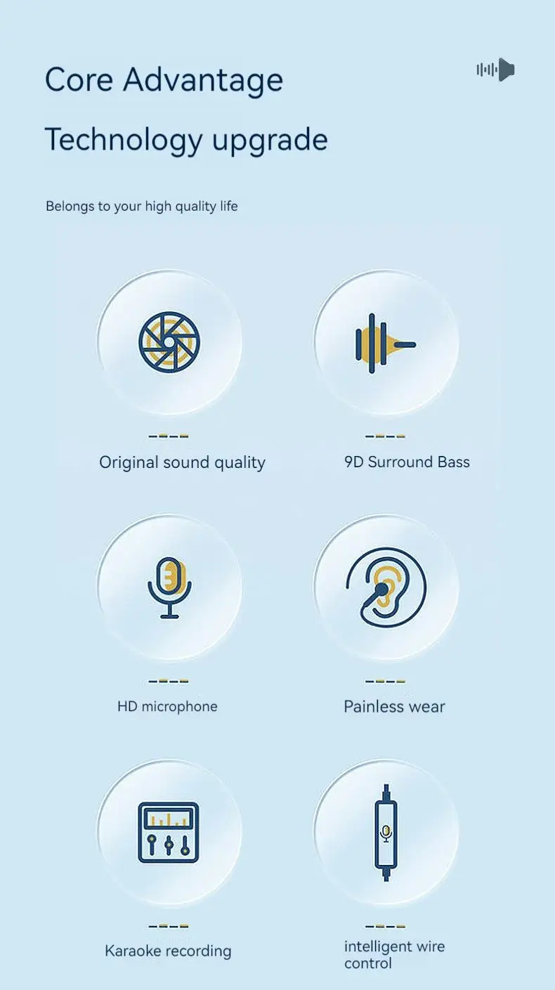 9D Stereo Type C&3.5mm Gaming Headsets Wired Earphones In-ear Headphones HiFi Bass Earphones for Samsung Earbud In Mic Handsfree