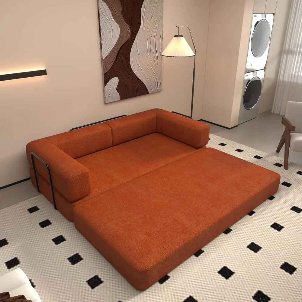 أريكة سرير قابلة للتحويل، أريكة مرتبة قابلة للطي، إطار ثابت الشكل، أريكة صالة أريكة أرضية لغرفة المعيشة #2
