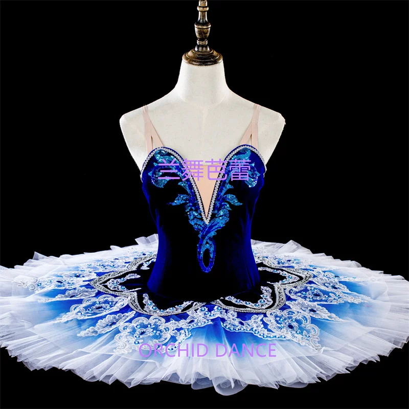 

Sling High Quality Professional Custom Size Classical Adult Girls Blue Bird Ballet Tutu Costumes