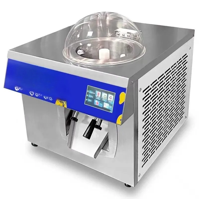 Semi Automatic Commercial Ice Cream Machine 6L 1800W Stainless Steel Frozen Yogurt Slush Maker for Dessert Shops