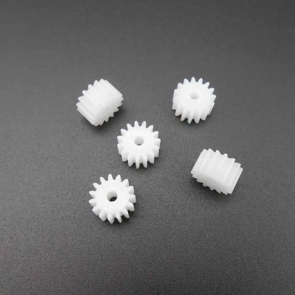 50Pcs/Lot 0.5M 15 Teeth 0.5 Modulus Bore Aperture 2MM 1.95MM DIY Accessories H 5MMXDia.8.5MM  Plastic Spur Gear 152A 15T2A Gear