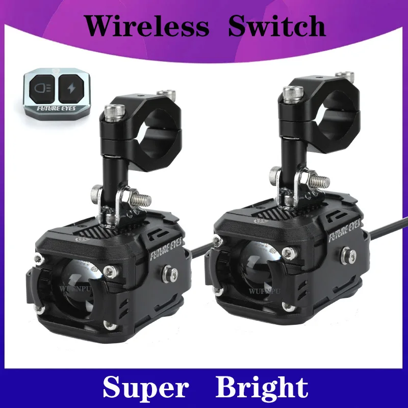 

Wireless Switch Motorcycle External Spotlight Fog Lamp Super Bright High Low Beam Lamp 60W 12V For Car Truck ATV SUV Trailer