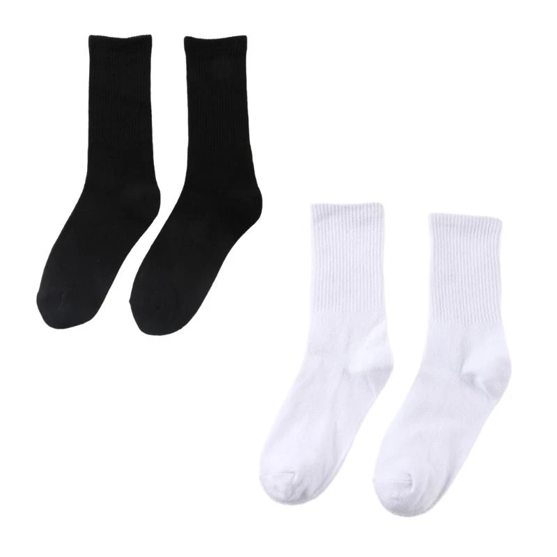 q22d-コットンドレスソックス無地クルーソックス通気性カーフソックスベーシックアンクルソックスミドルチューブソックスバニーズカジュアル