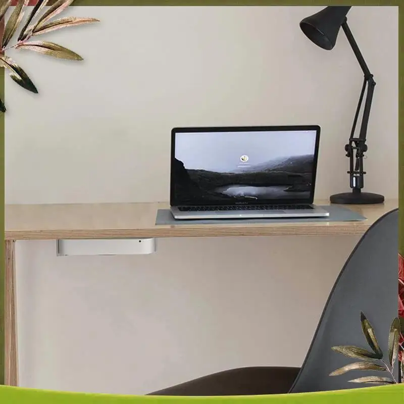 New-For Mac Mini 2023 M2 Chip Wall Mounted Holder Desktop Stand For Mac Mini 2010-2020 M1 Chip Storage Rack Bracket