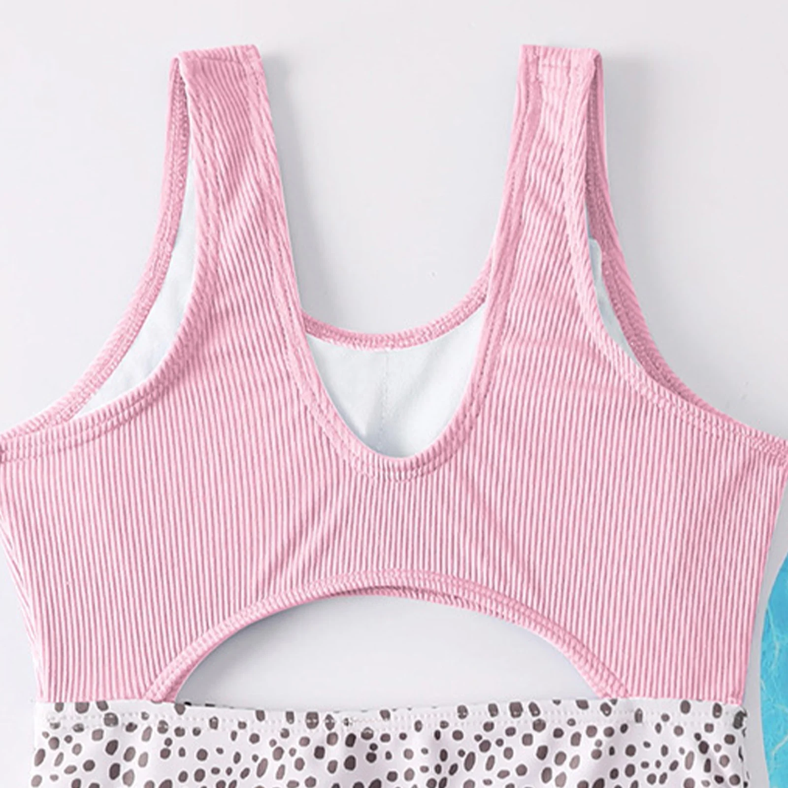 

Kids Girls Leopard-print One-piece Swimsuit Sleeveless Cutout Design Bodysuit Leotard Swimwear for Beach Holiday Swimming Suit