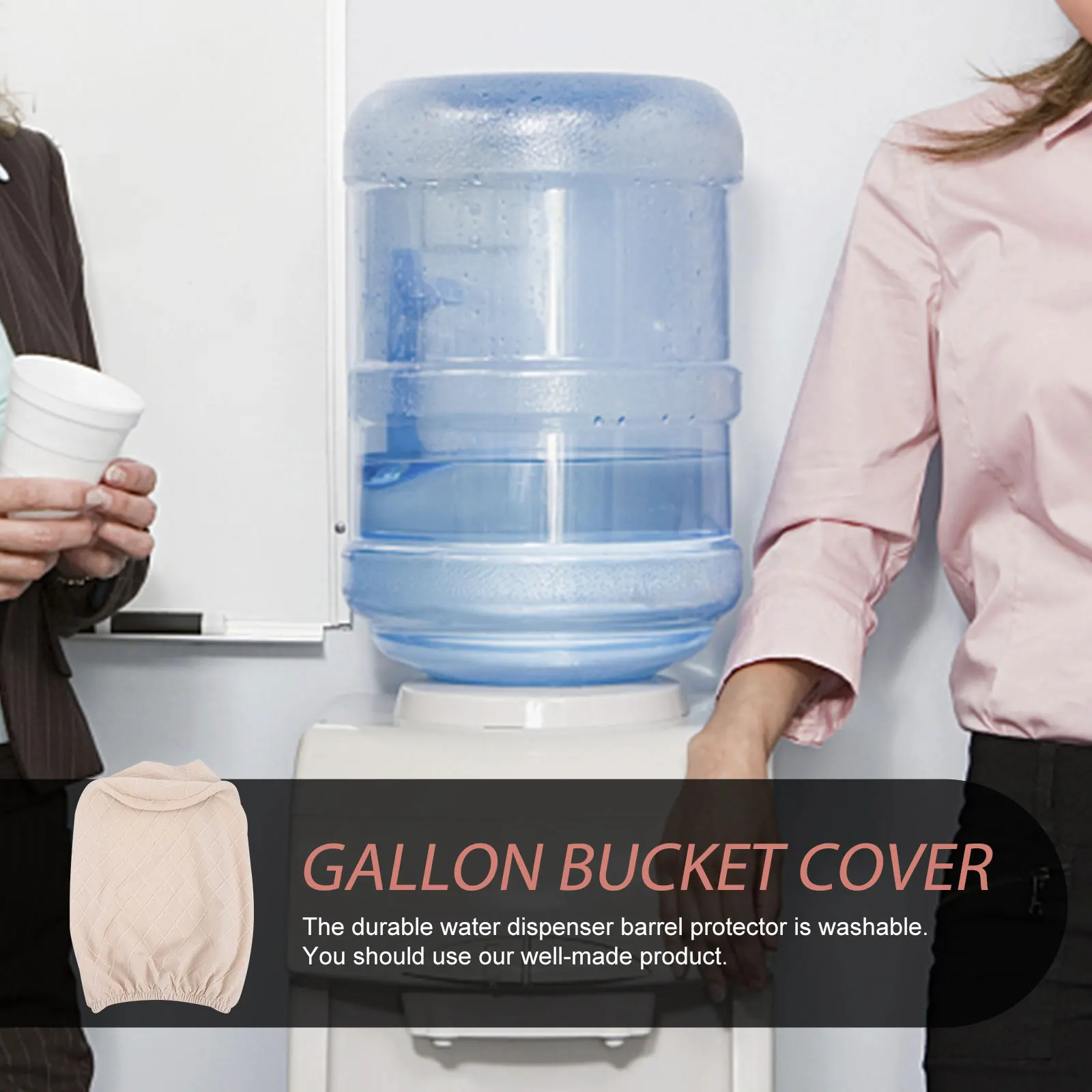 

Elastic Fabric Water Cover Reusable Dust Proof 5 Gallon Home Use Elegant Jug Sleeve Bucket Cloth Hood