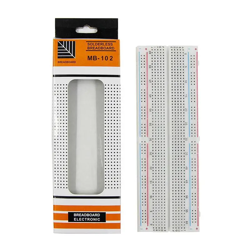 【C】Breadboard 400 830 Points Solderless PCB Bread Board Jumper Wire Cable Prototype Board DIY Kit