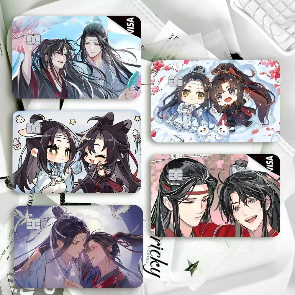 Mo Dao Zu Shi Lan Wangji Wei Wuxian Waterproof Film Skin Cover Credit Card Stickers Debit Front Bank Bus Pass