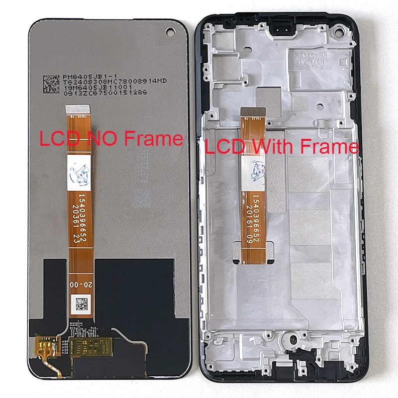 6.5  Original For Realme Narzo 30 5G RMX3242 LCD Display Screen+Touch Panel Digitizer For Realme Narzo 30 Pro 5G RMX2117 Frame